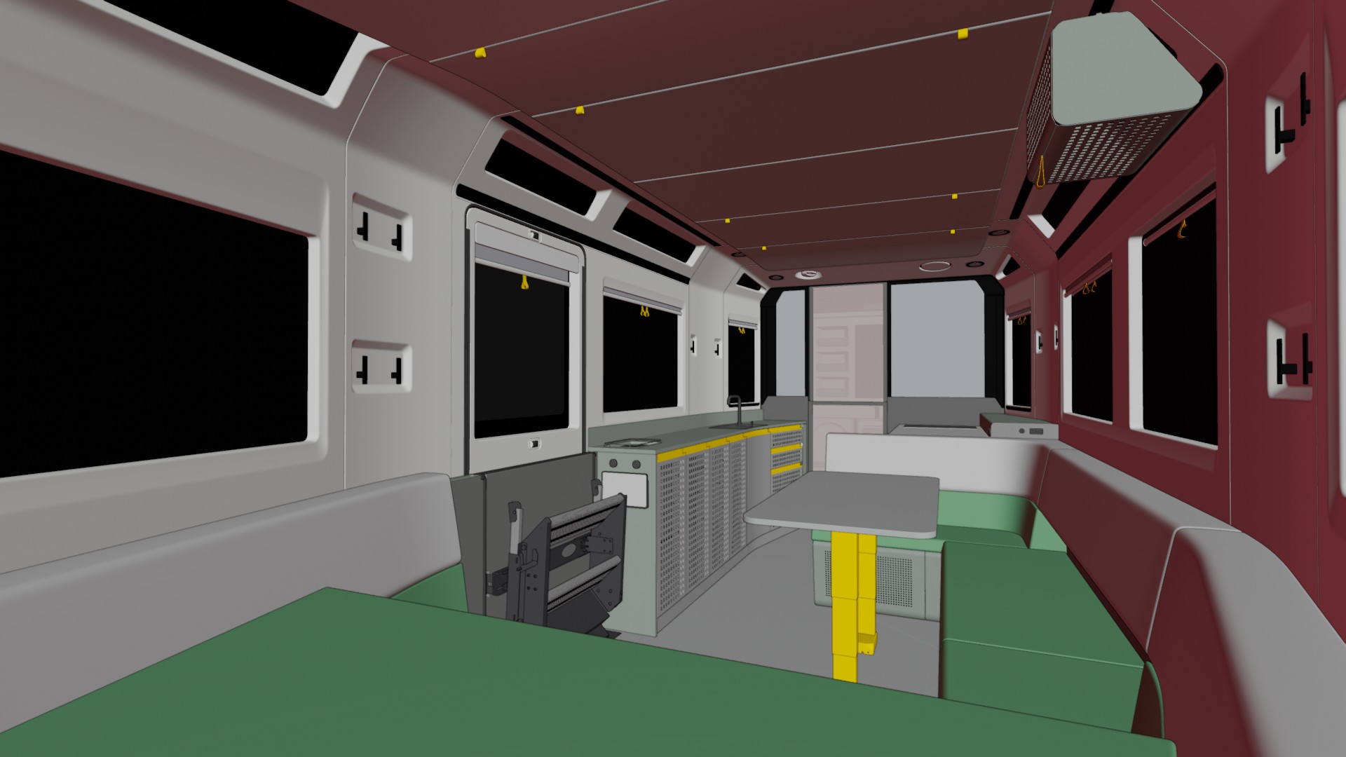 Atmos Interior - Color Green / Yellow